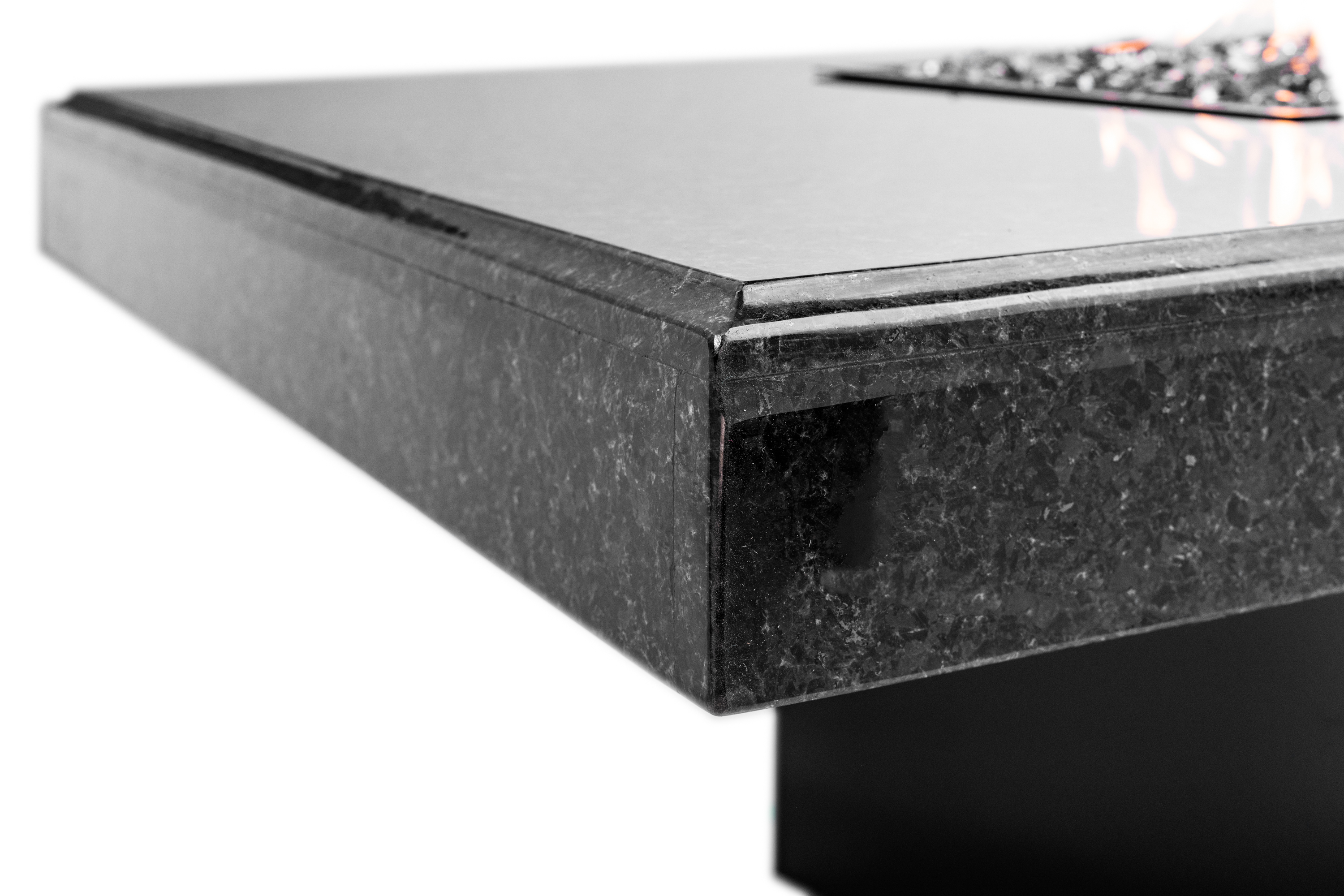 Oriflamme Mediterranean Rectangle Granite fire tables photo — Splash City