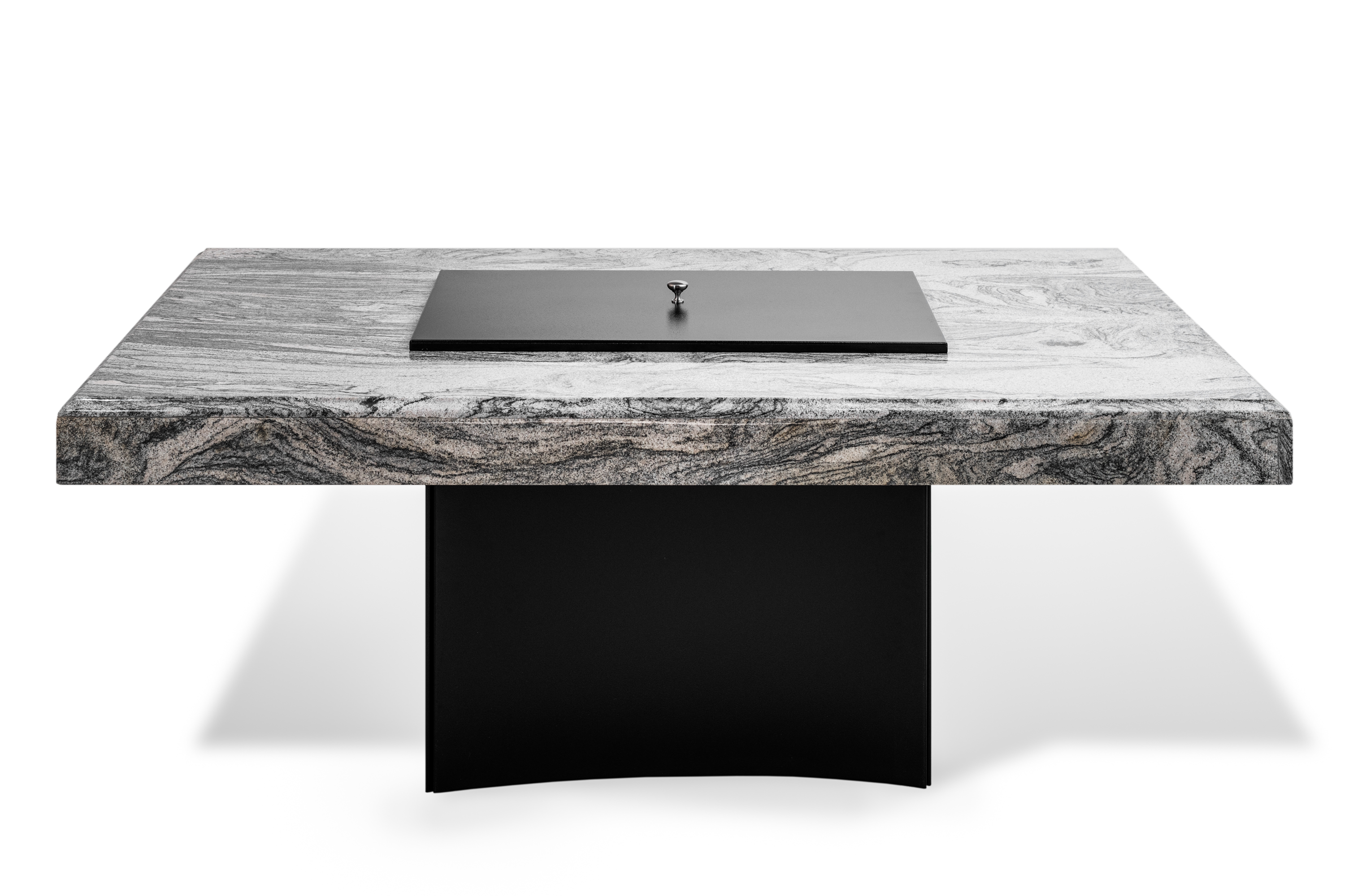 Oriflamme Mediterranean Rectangle Granite fire tables photo — Splash City