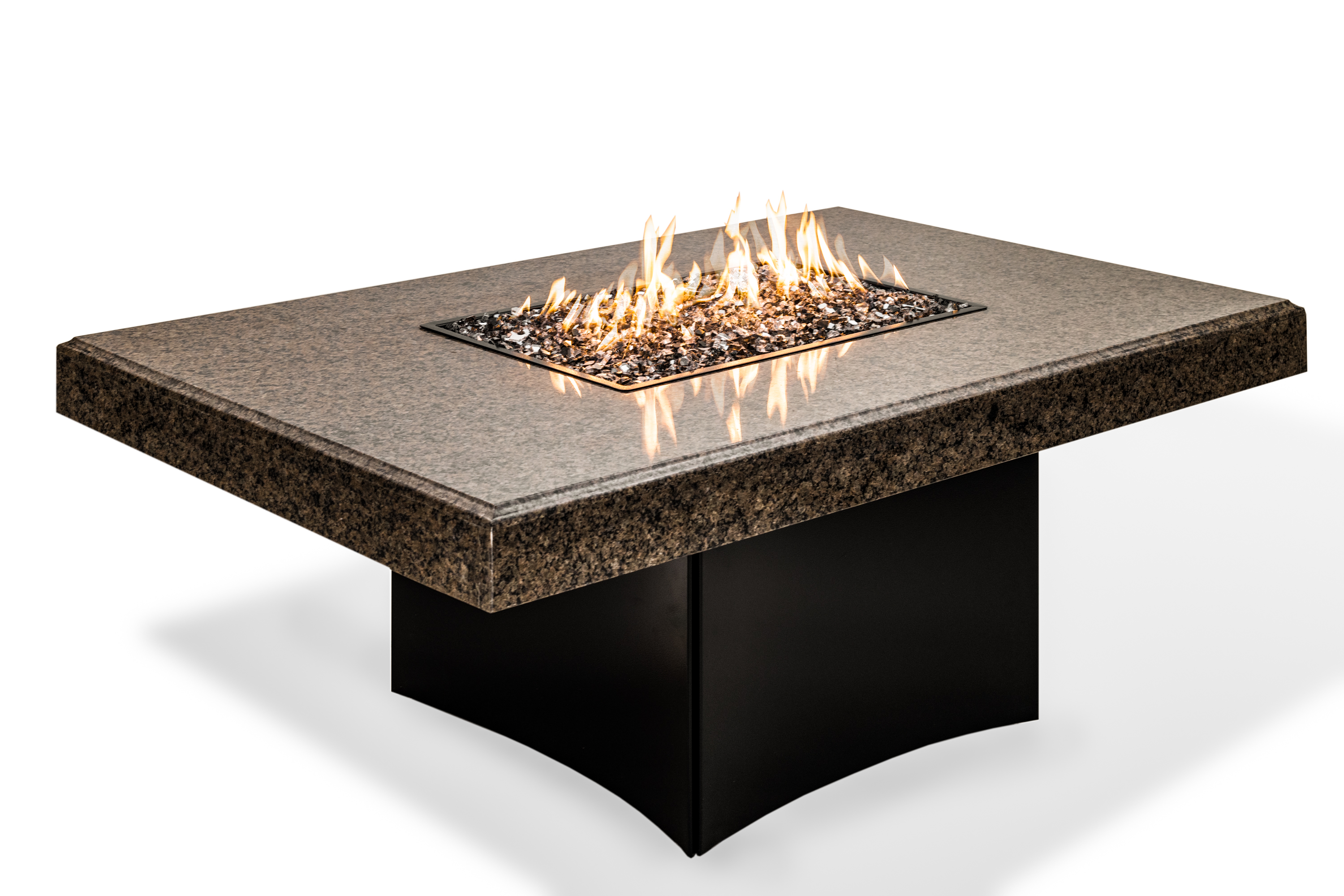 Oriflamme Tropical Brown Granite — Oriflamme fire tables at Splash City