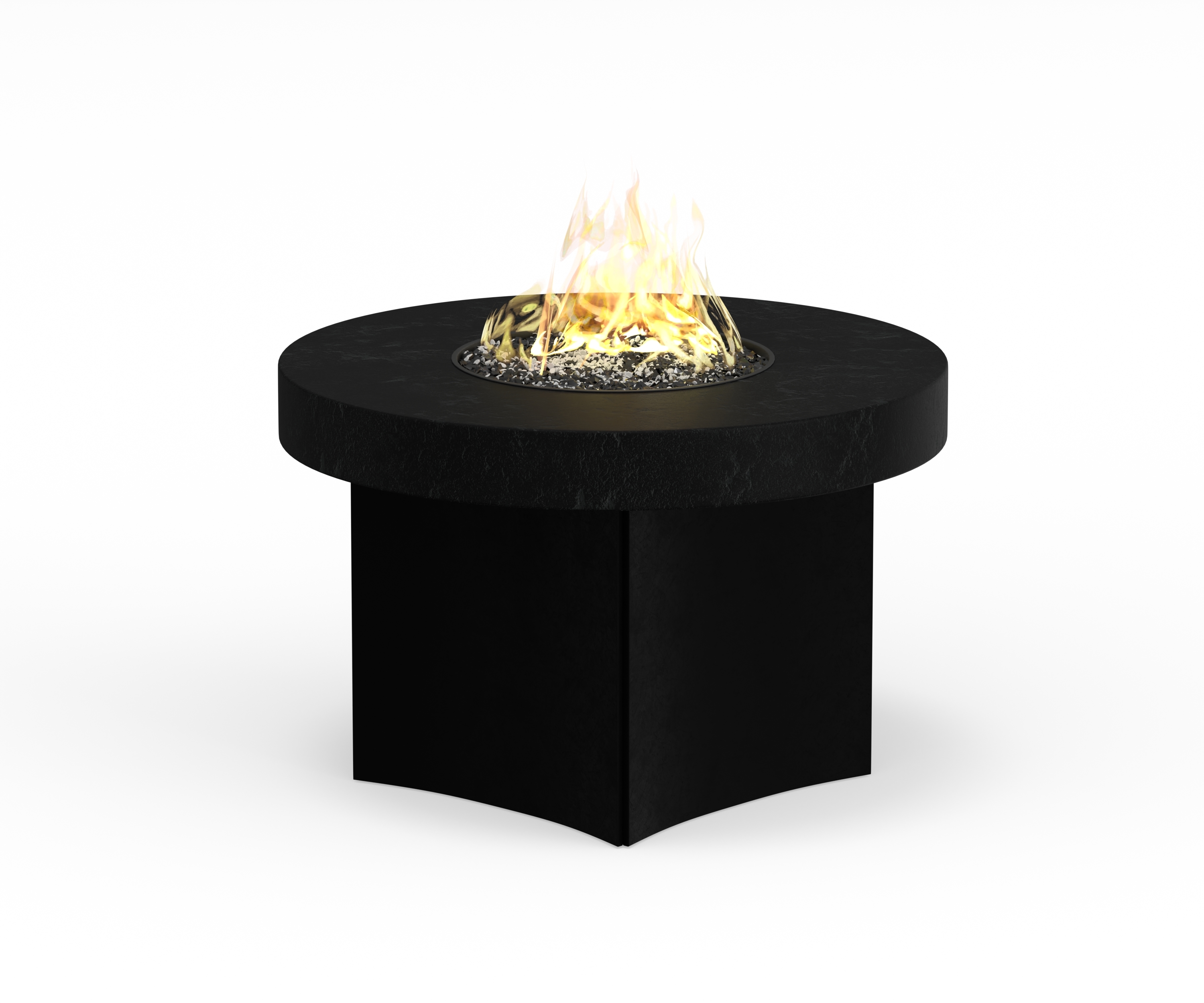 Oriflamme Mini Stone 34" Round fire tables photo — Splash City