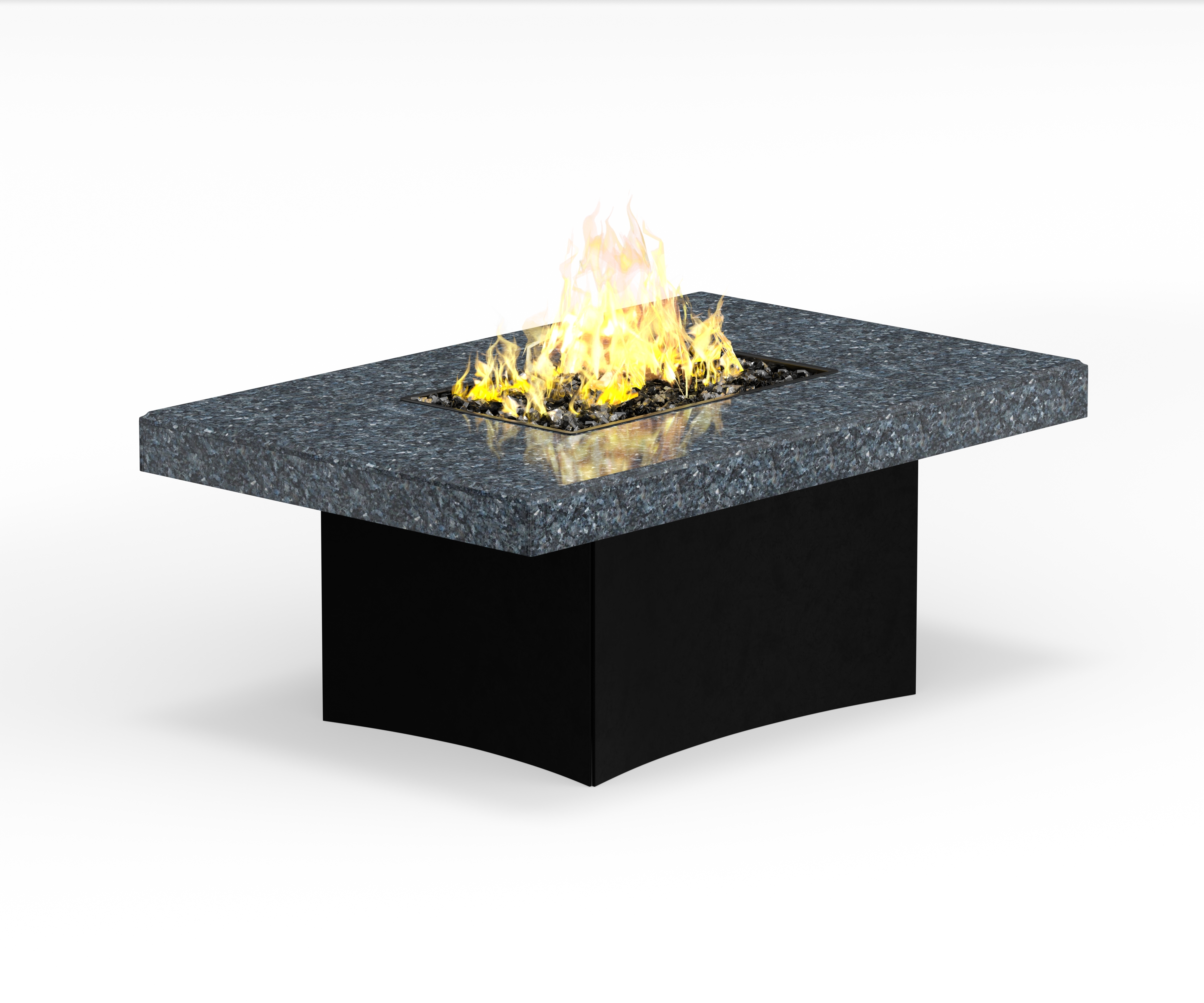 Oriflamme Mediterranean Rectangle Granite — Oriflamme fire tables at Splash City